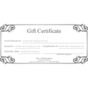 Stylish Frame Gift Certificate thumb